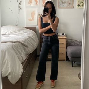 Denim Forum Farrah wide leg jean